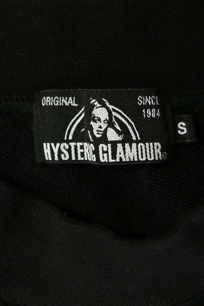 HYSTERIC GLAMOUR Black Back Print Sweat Tee Size S