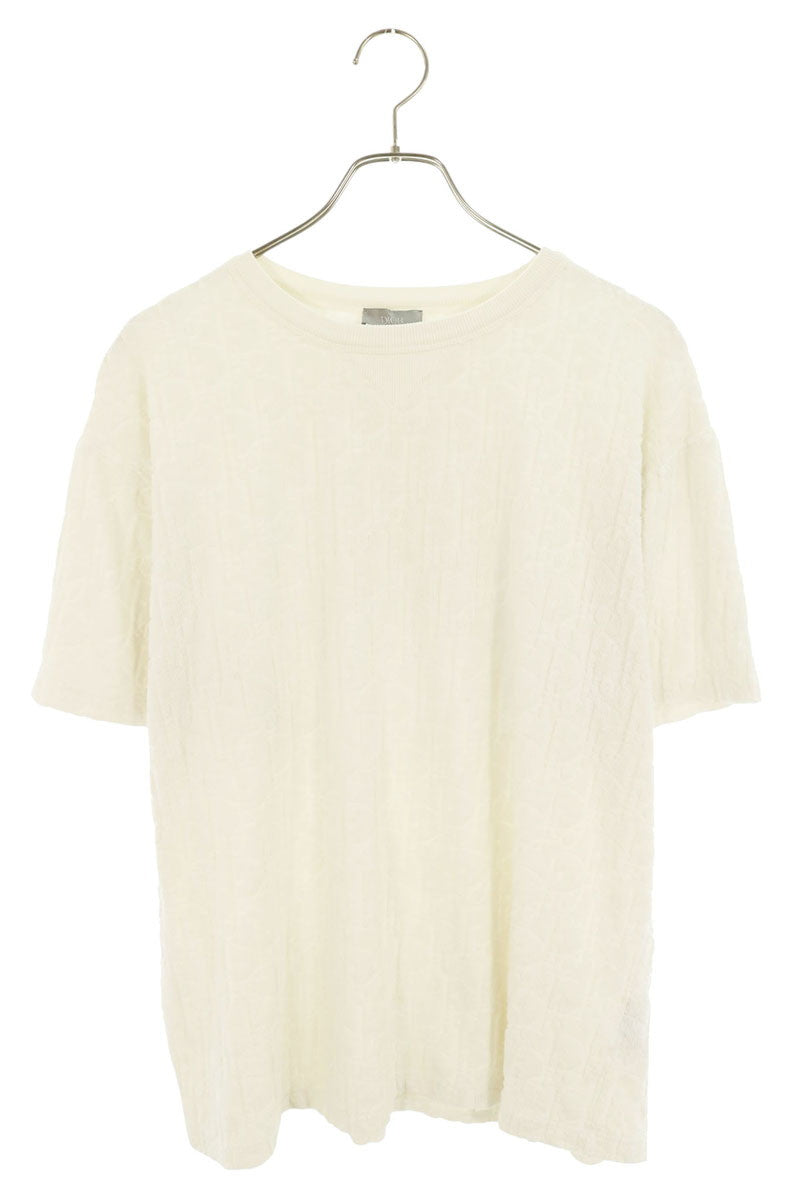 DIOR Pile Oblique Cotton T-Shirt White Size M