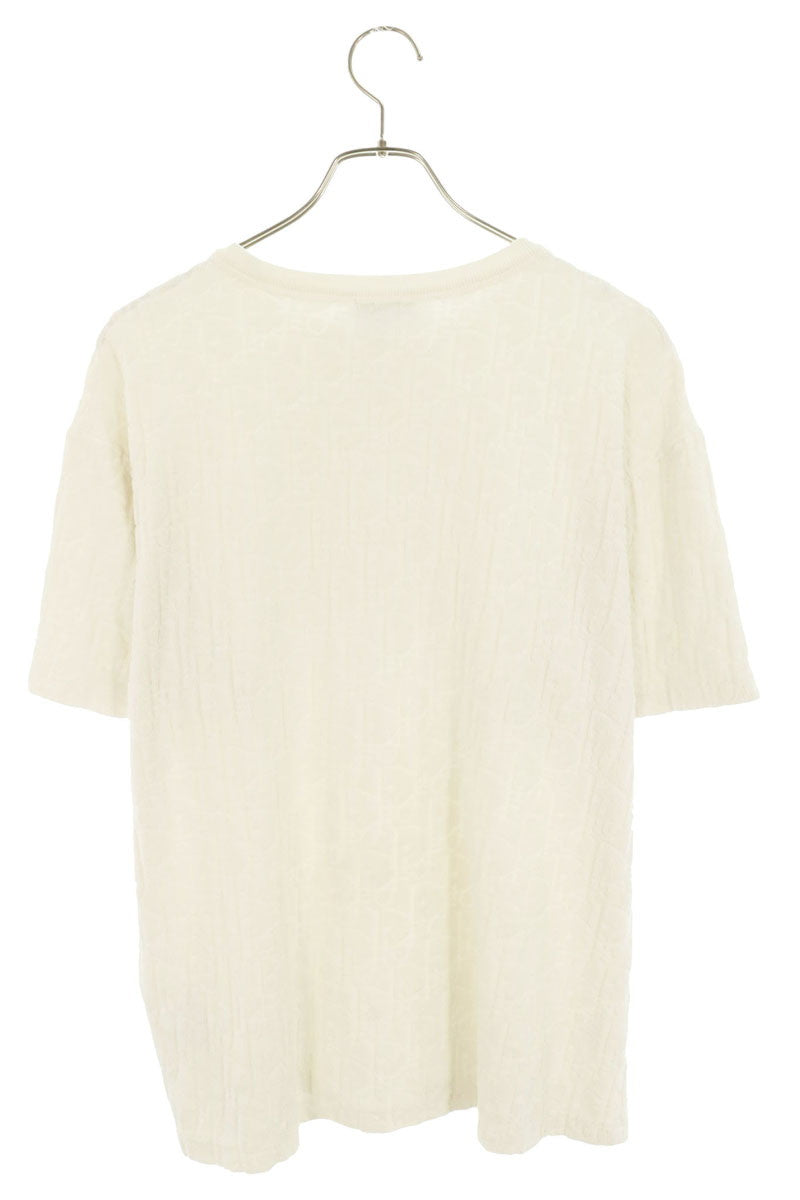 DIOR Pile Oblique Cotton T-Shirt White Size M