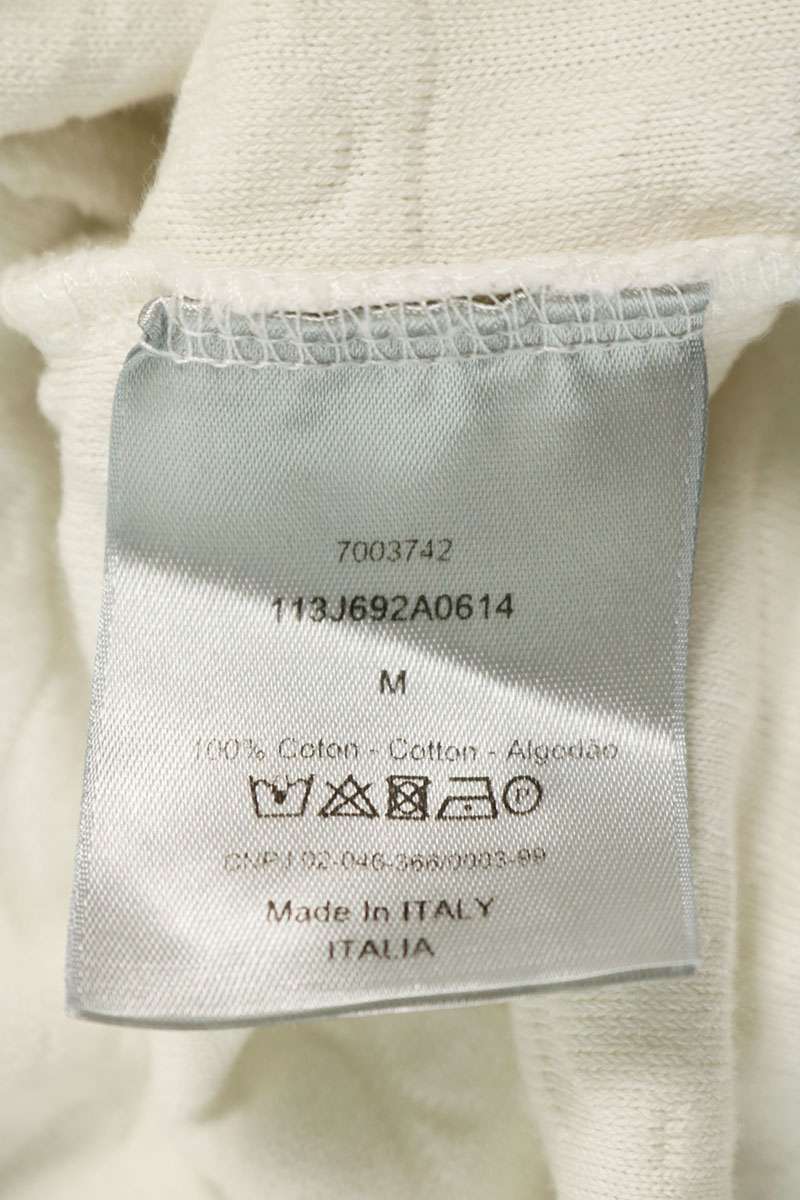 DIOR Pile Oblique Cotton T-Shirt White Size M