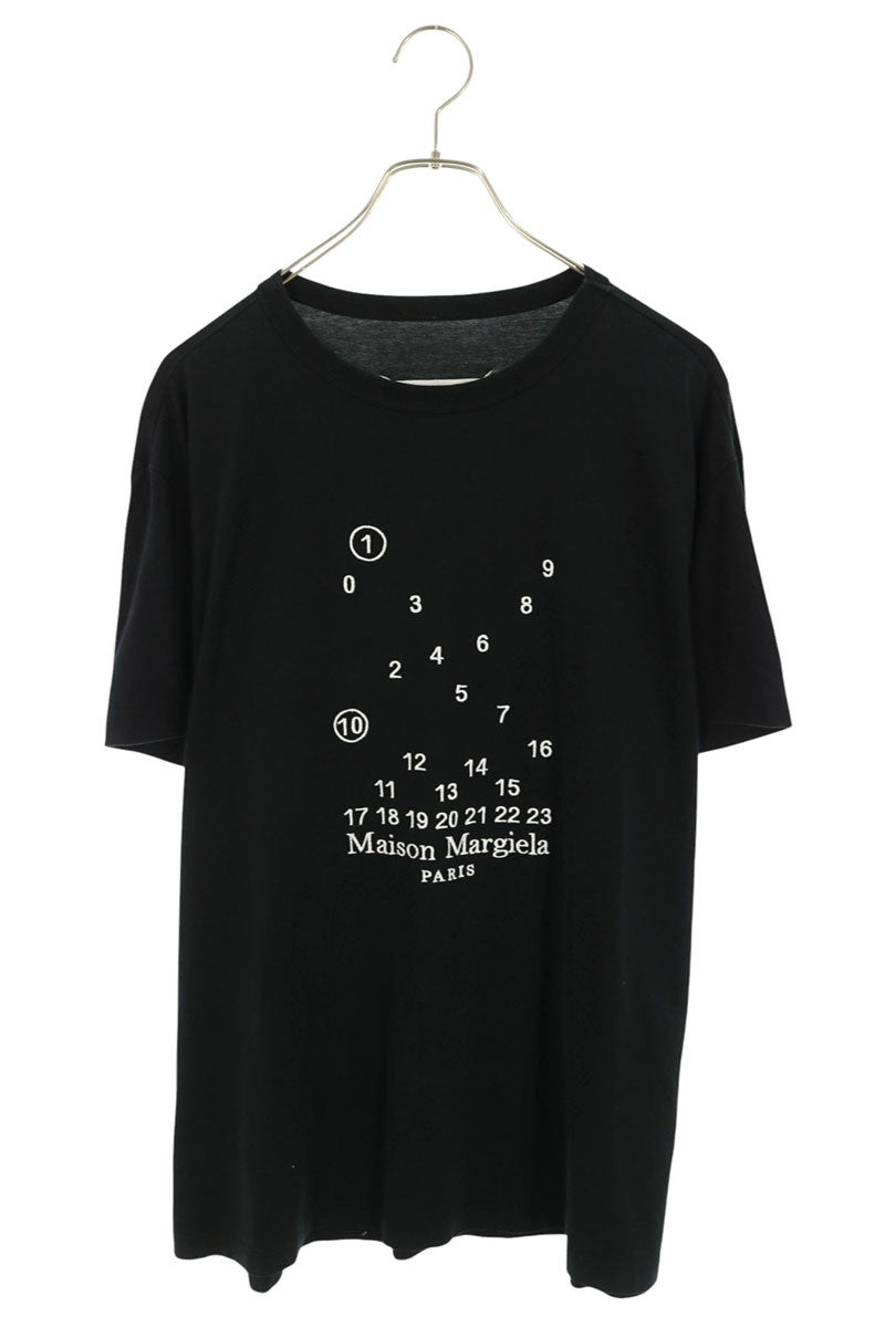 Maison Margiela Logo Embroidered T-Shirt Black Size L
