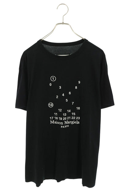 Maison Margiela Logo Embroidered T-Shirt Black Size L