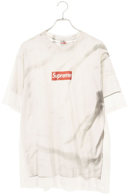 SUPREME White Maison Margiela Box Logo Tee Size M