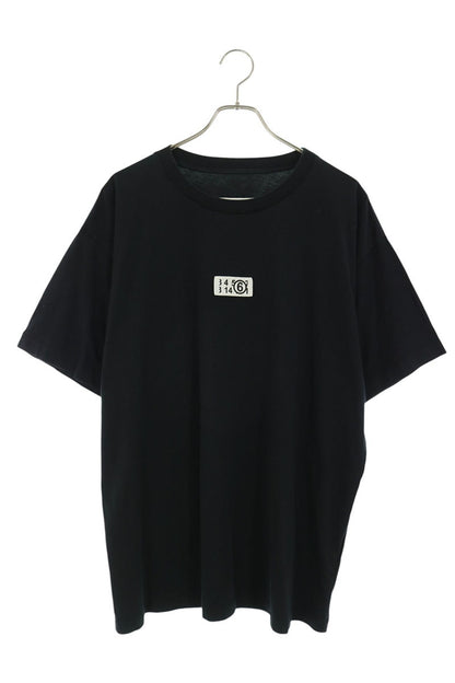 MM6 S24312 Cotton Logo Patch T-Shirt Black Size L