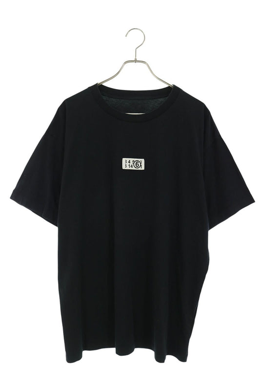MM6 S24312 Cotton Logo Patch T-Shirt Black Size L