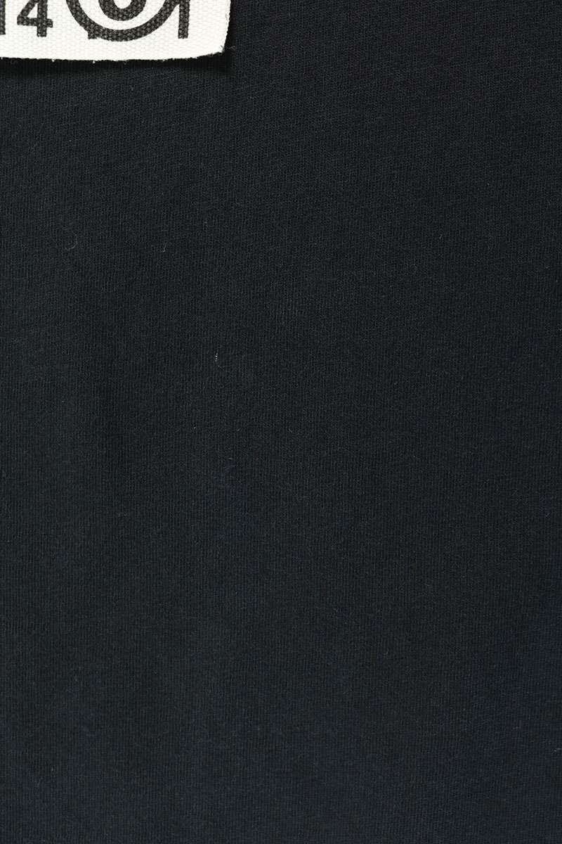 MM6 S24312 Cotton Logo Patch T-Shirt Black Size L