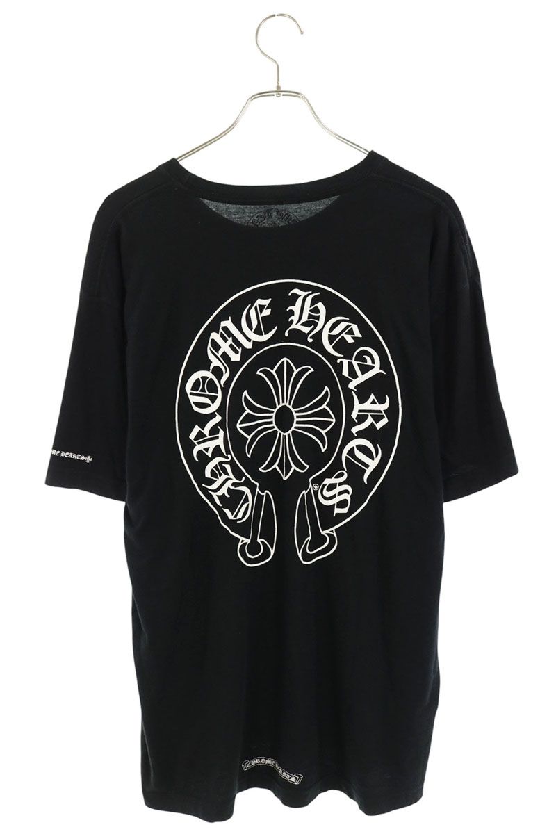 Chrome Hearts Black Back Horseshoe Print T-Shirt Size XL