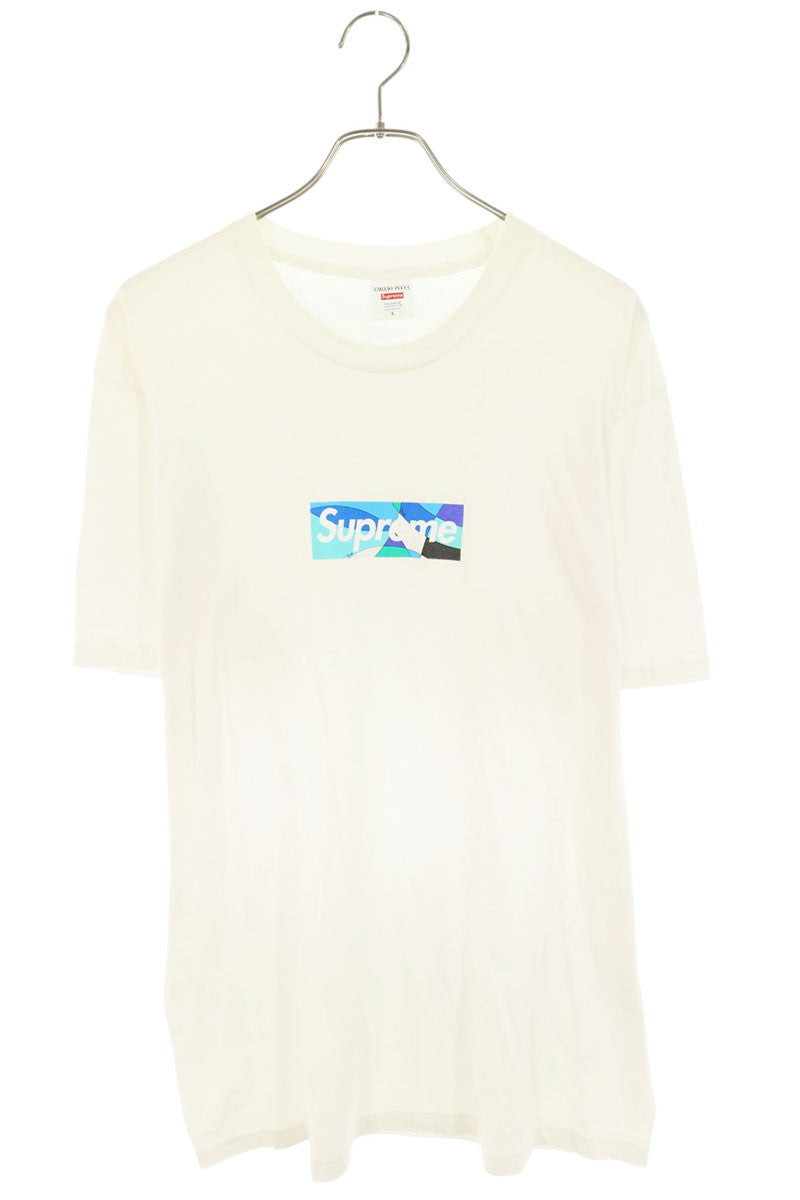 SUPREME 21SS White/Blue Pucci Box Logo Tee Size L