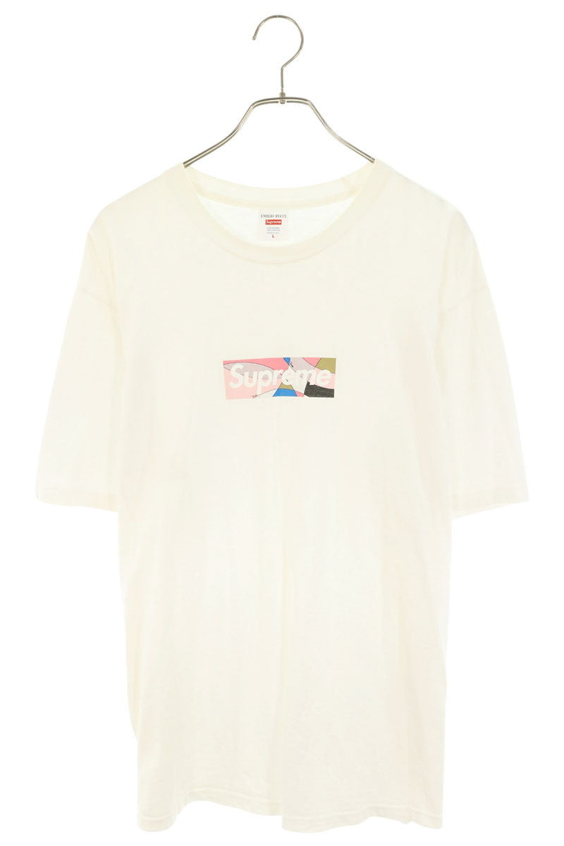 SUPREME 21SS White/Pink Pucci Box Logo Tee Size L
