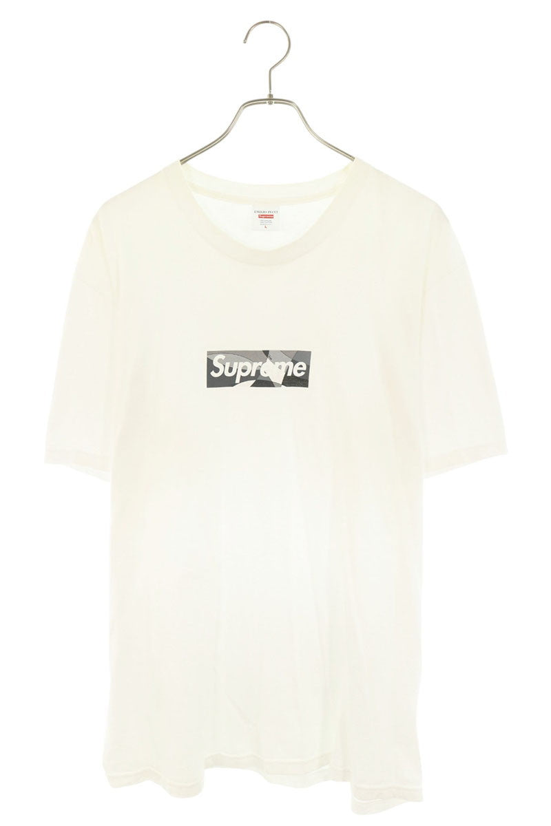 SUPREME 21SS White/Gray Pucci Box Logo Tee Size L