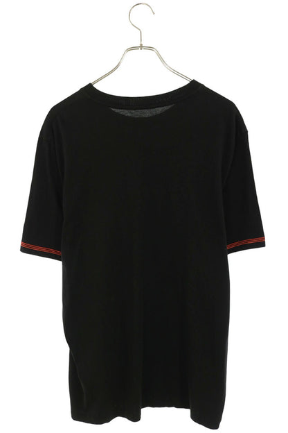 MONCLER Flocked Logo T-Shirt Black Size L