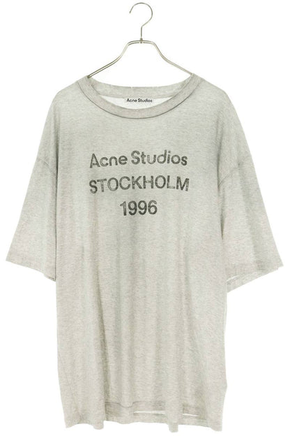 ACNE STUDIOS Relaxed Fit Vintage Logo T-Shirt Gray Size XL