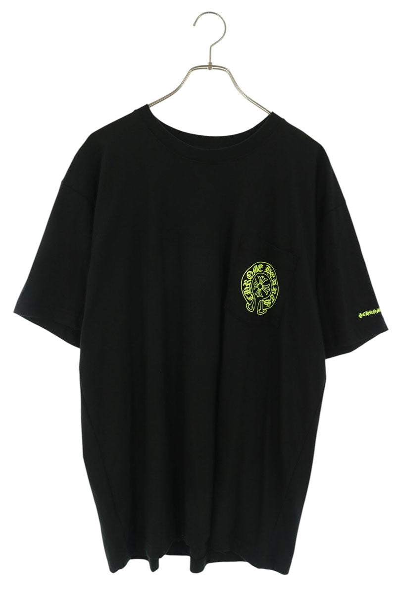 Chrome Hearts Horseshoe Tee Black/Yellow Cotton Size XL