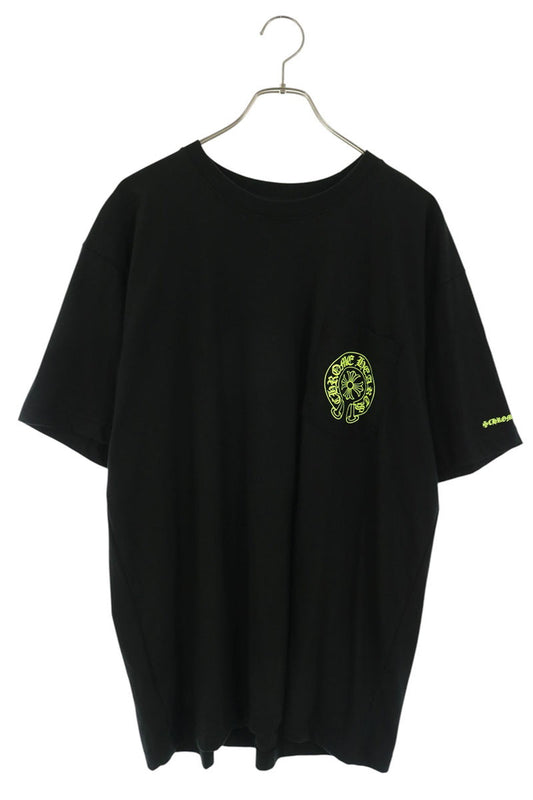 Chrome Hearts Horseshoe Tee Black/Yellow Cotton Size XL