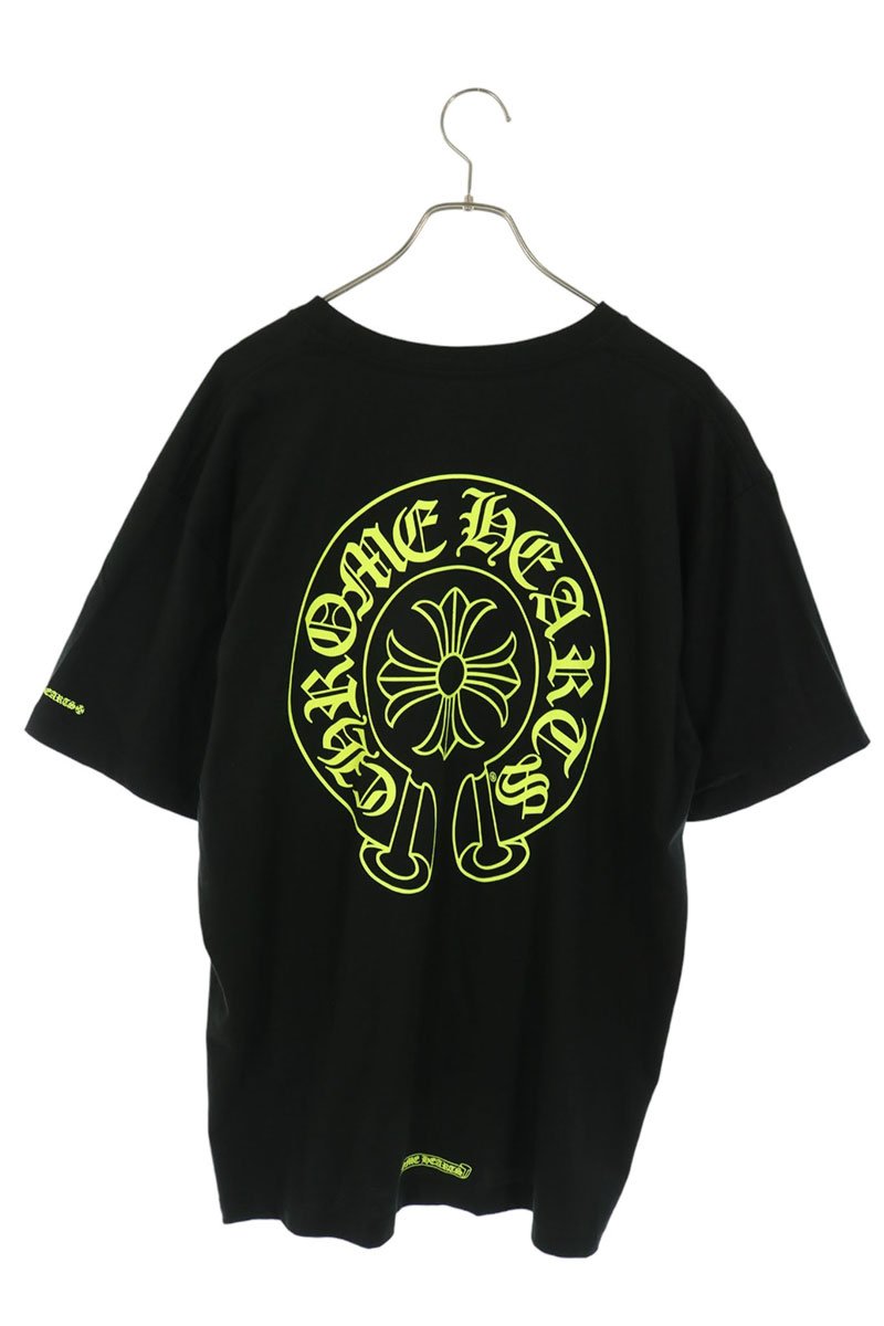 Chrome Hearts Horseshoe Tee Black/Yellow Cotton Size XL