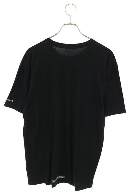 Chrome Hearts Neck Logo Print Cotton T-Shirt Black Size L