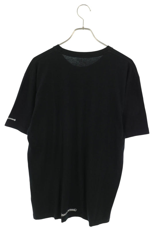 Chrome Hearts Neck Logo Print Cotton T-Shirt Black Size L