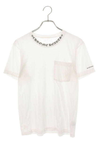 Chrome Hearts Neck Logo Print Cotton T-Shirt White Size S