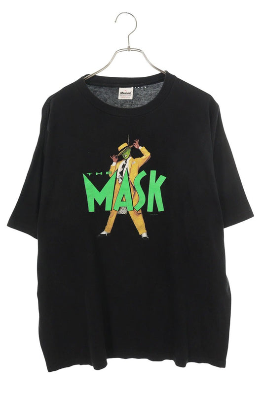 VINTAGE 90s Mask Movie Print T-Shirt Black Size XL