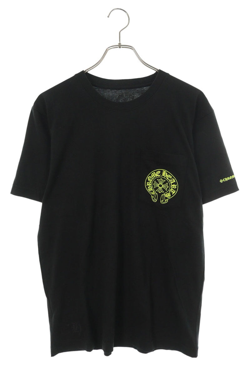 Chrome Hearts Horseshoe Tee Black/Yellow Cotton Size M