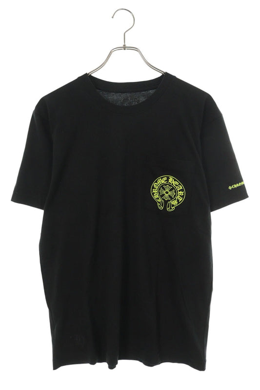 Chrome Hearts Horseshoe Tee Black/Yellow Cotton Size M
