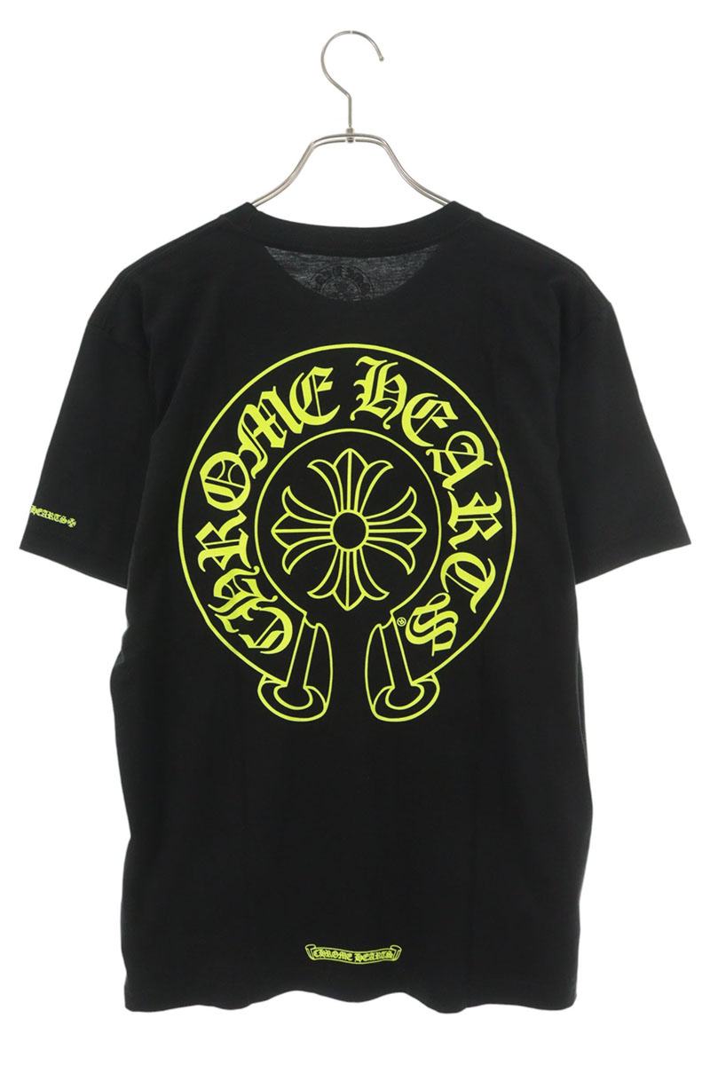Chrome Hearts Horseshoe Tee Black/Yellow Cotton Size M