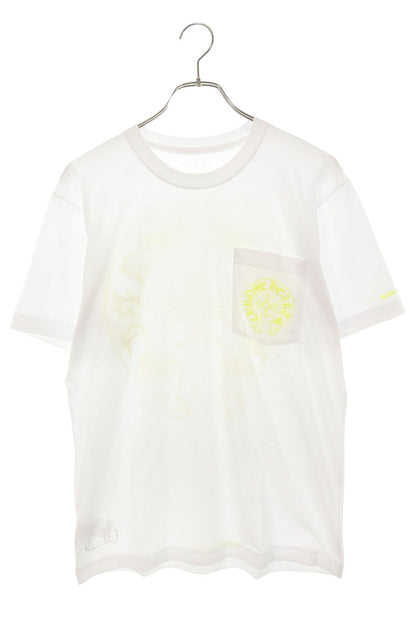 Chrome Hearts Horseshoe Tee White/Yellow Cotton Size M