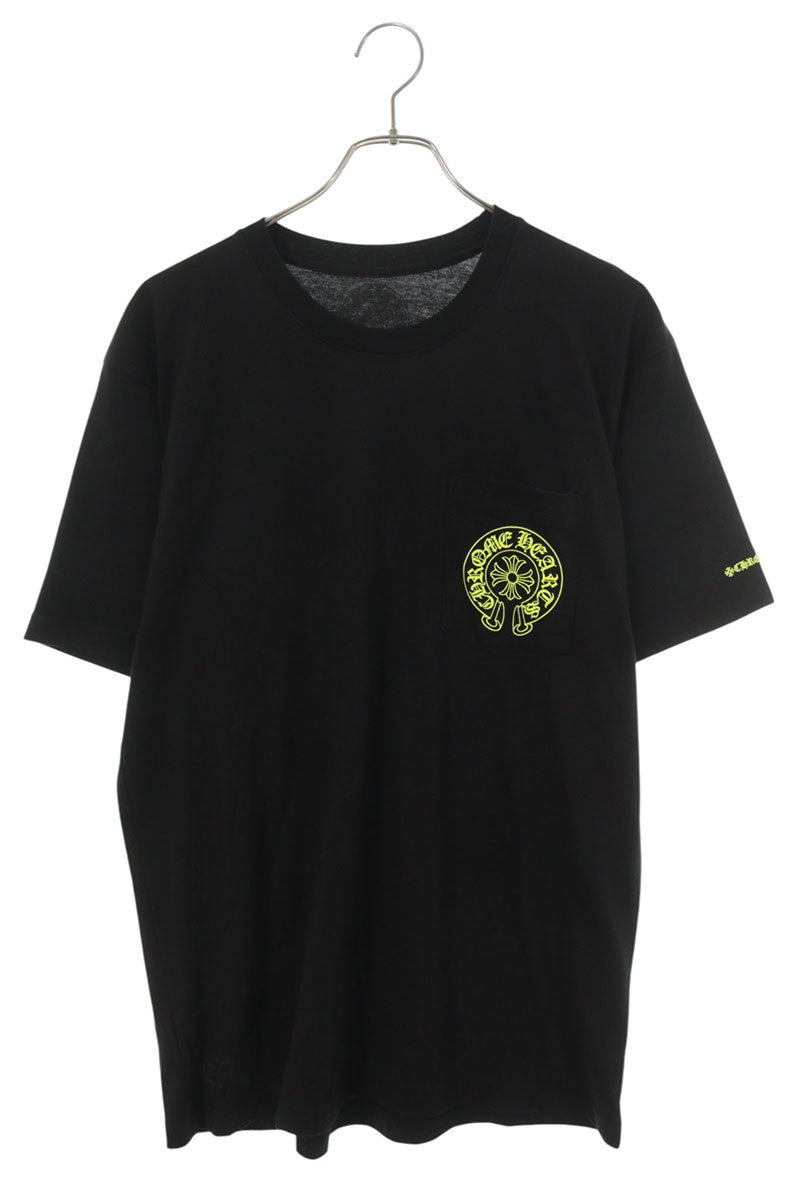 Chrome Hearts Horseshoe Tee Black/Yellow Cotton Size L