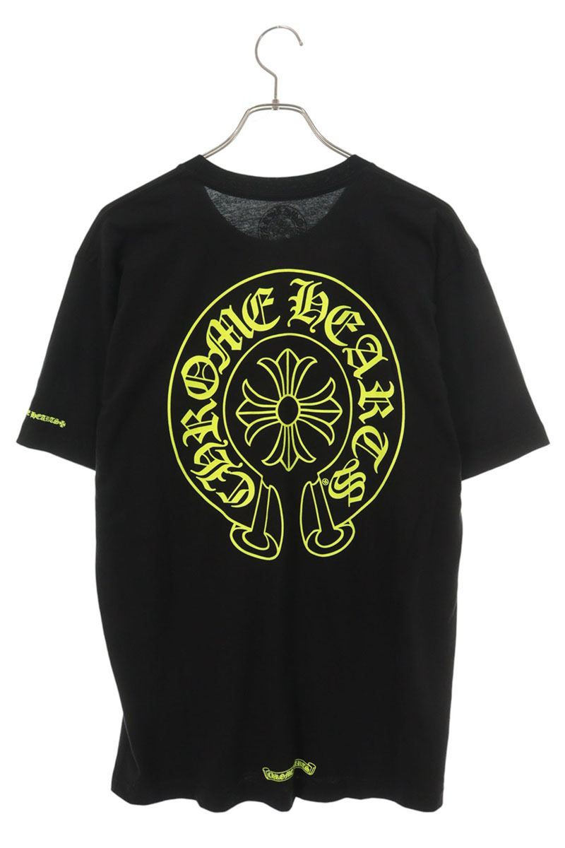 Chrome Hearts Horseshoe Tee Black/Yellow Cotton Size L