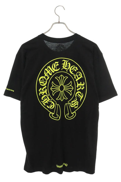 Chrome Hearts Horseshoe Tee Black/Yellow Cotton Size L