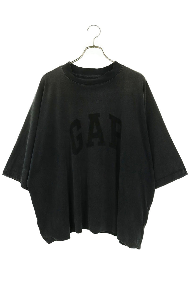 GAP x Balenciaga Logo Print Sweat Tee Gray Size M