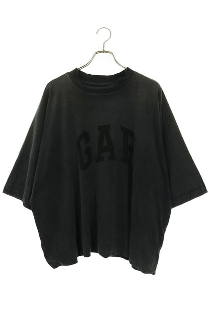 GAP x Balenciaga Logo Print Sweat Tee Gray Size M