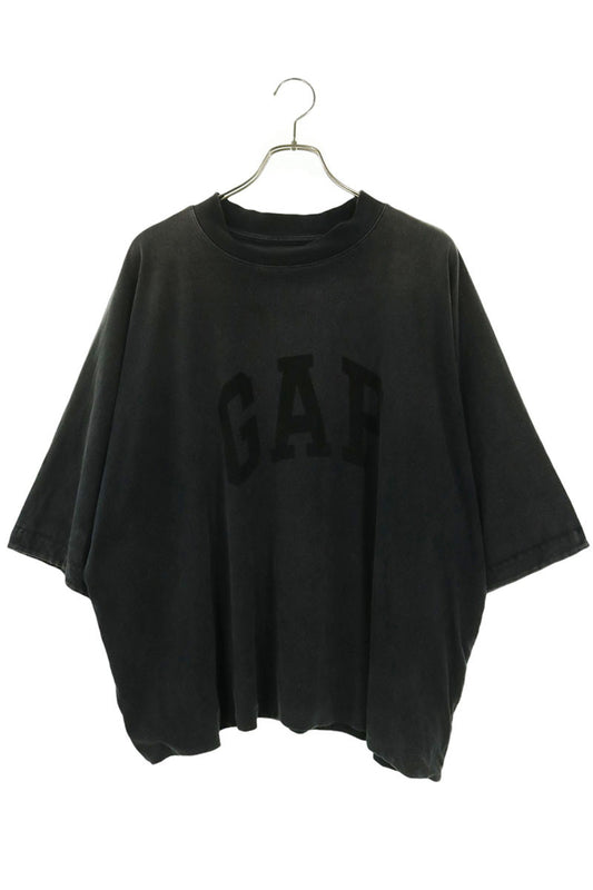 GAP x Balenciaga Logo Print Sweat Tee Gray Size M