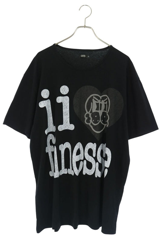 CHITO Finesse Cracked Print T-Shirt Black Size XXL