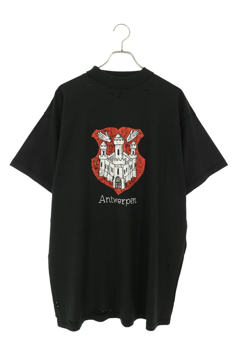 BALENCIAGA Antwerp Inside Out T-Shirt Black Size 1