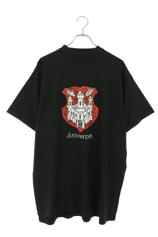 BALENCIAGA Antwerp Inside Out T-Shirt Black Size 1