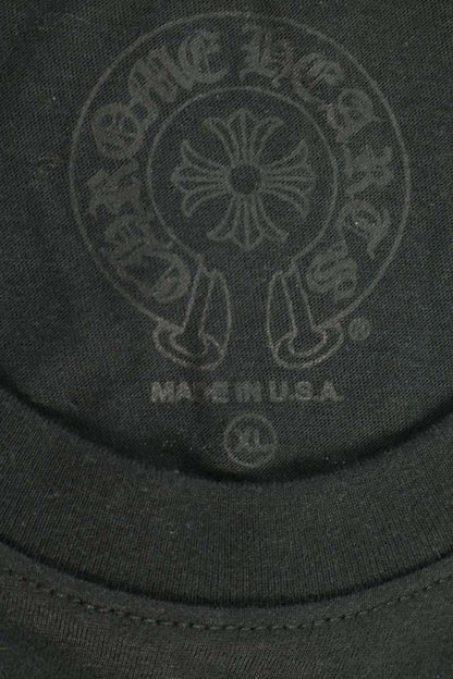 Chrome Hearts Horseshoe Tee Black Yellow Back Print Size XL