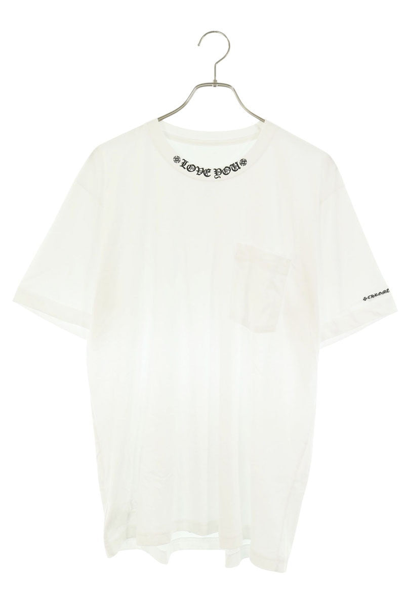Chrome Hearts CH T-SHRT LOVE YOU Neck Print White Size L