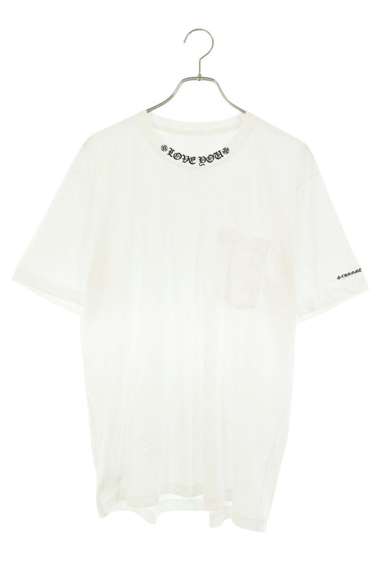 Chrome Hearts CH T-SHRT LOVE YOU Neck Print White Size L