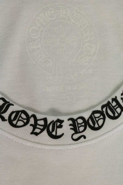 Chrome Hearts CH T-SHRT LOVE YOU Neck Print White Size L