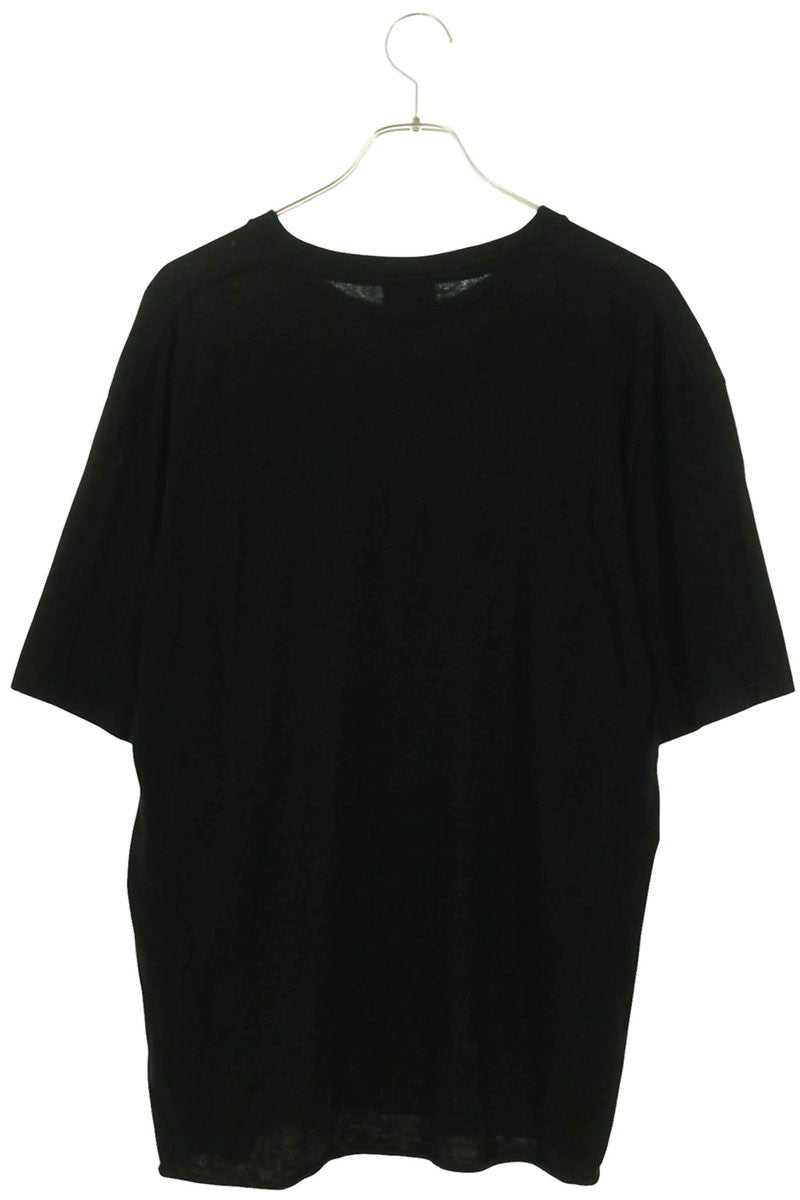 SAINT LAURENT PARIS Print Cotton T-Shirt Black Size M
