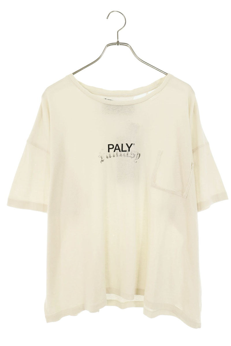 Paly Hollywood 26SS CORE LOGO TEE Distressed White Size L