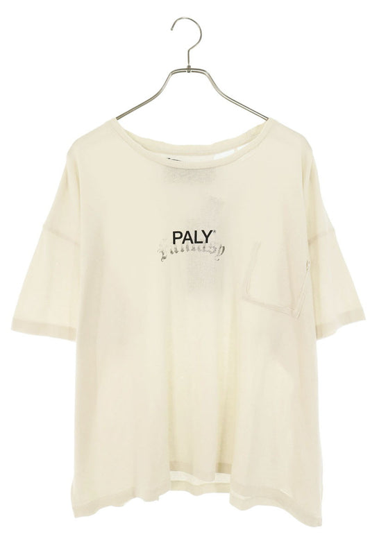 Paly Hollywood 26SS CORE LOGO TEE Distressed White Size L