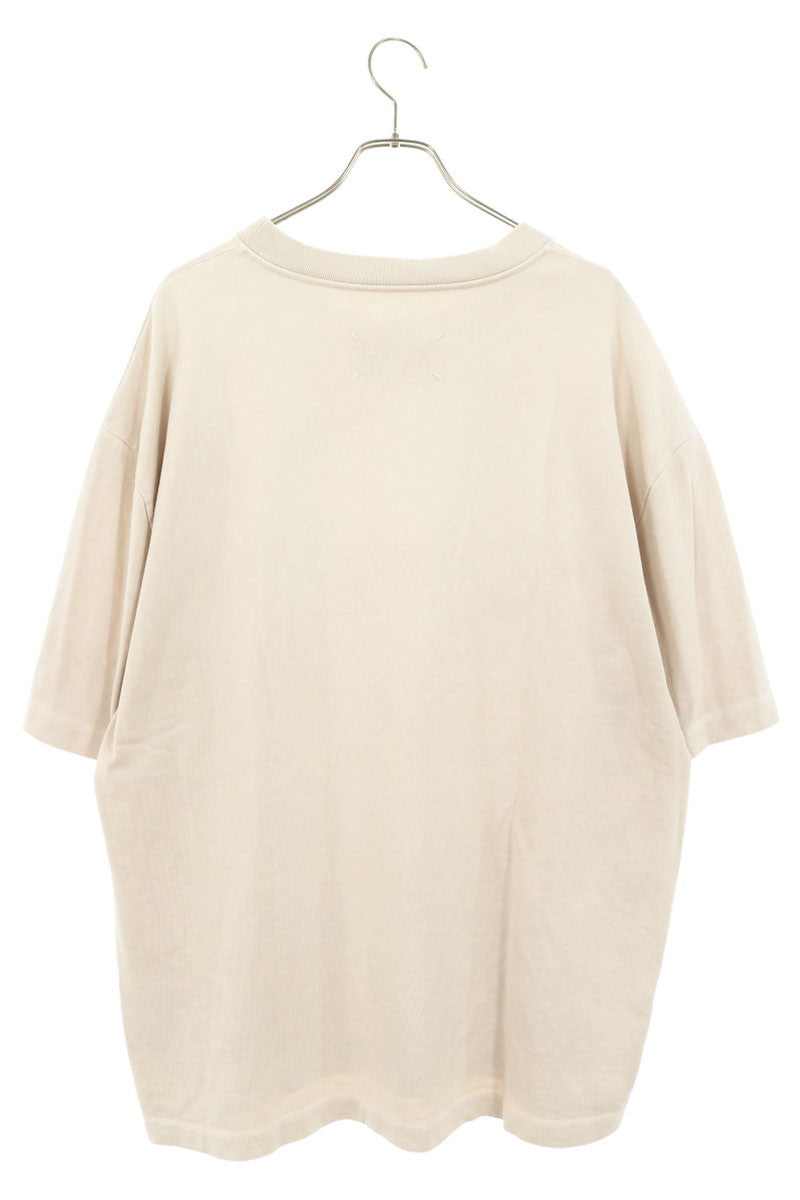 Maison Margiela 20AW Logo Embroidered T-Shirt White Size 46