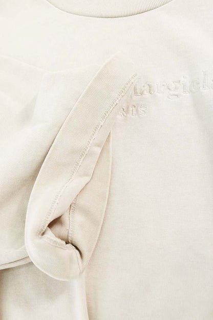 Maison Margiela 20AW Logo Embroidered T-Shirt White Size 46