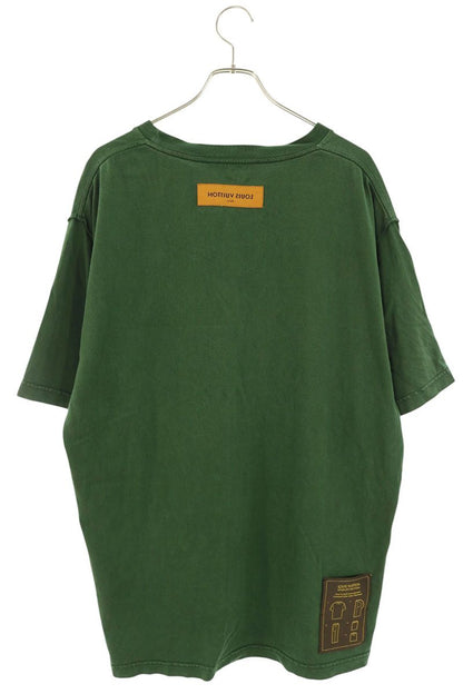 LOUISVUITTON 22SS Inside Out Cotton T-Shirt Green Size XXL