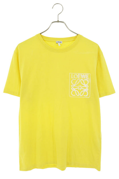 LOEWE Anagram Embroidered Print T-Shirt Yellow Size L