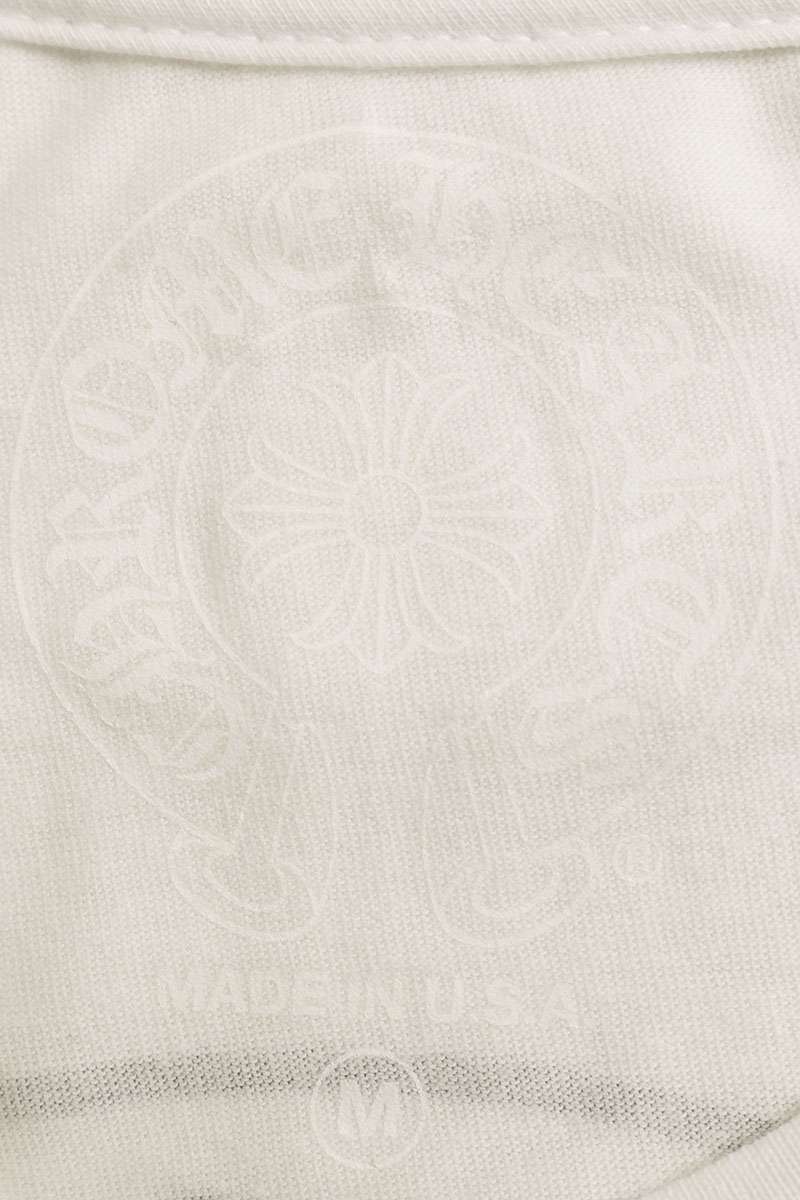 Chrome Hearts Back Horseshoe Print T-Shirt White Size M