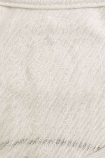 Chrome Hearts Back Horseshoe Print T-Shirt White Size M