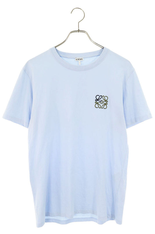 LOEWE Anagram Embroidered T-Shirt Blue Size XS